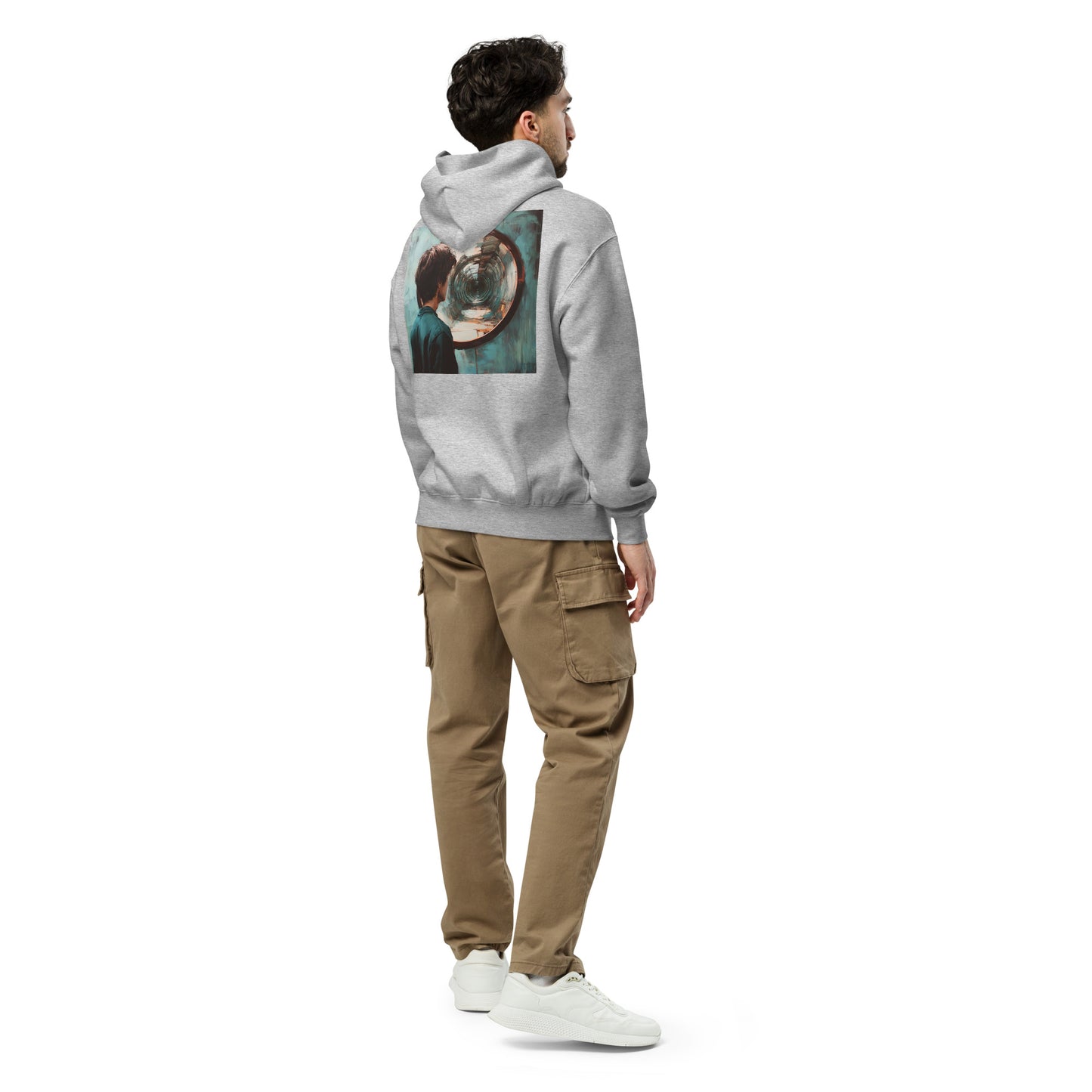 Sudadera oversize unisex Black Rinod