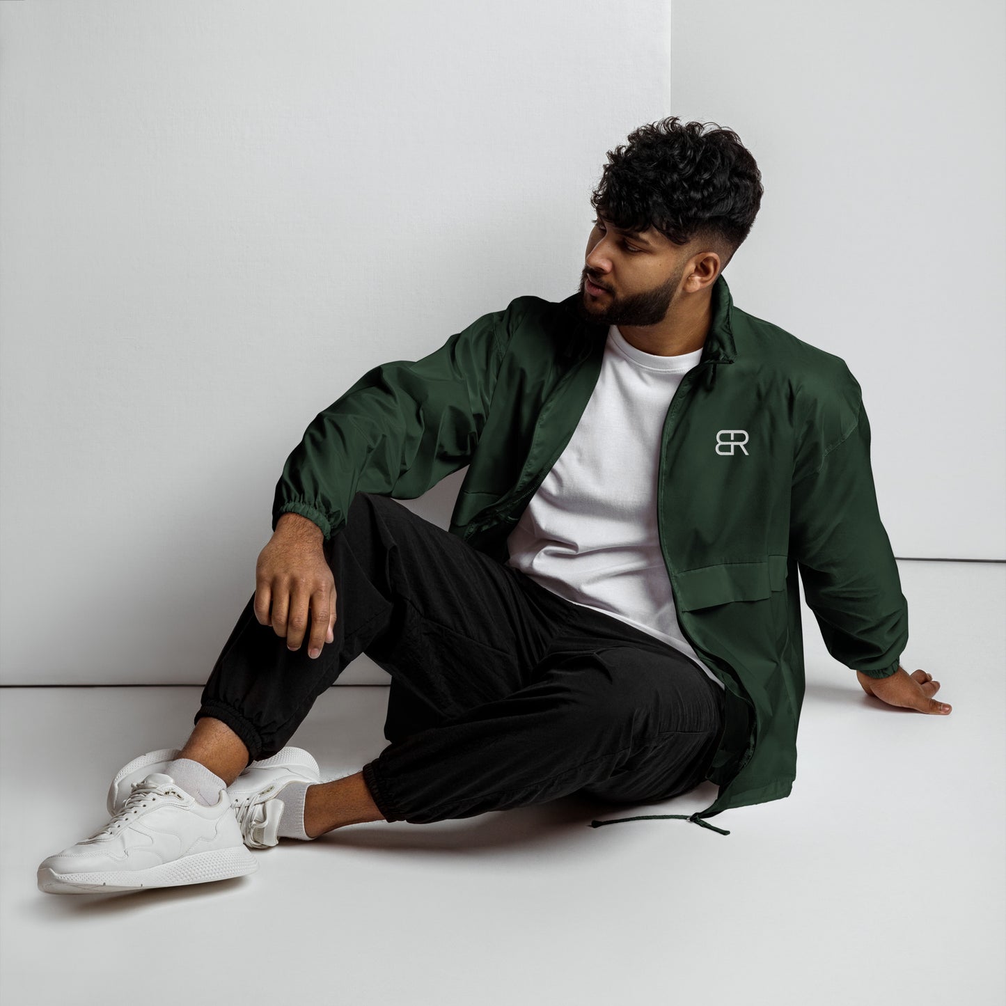 Unisex basic windbreaker Black Rinod