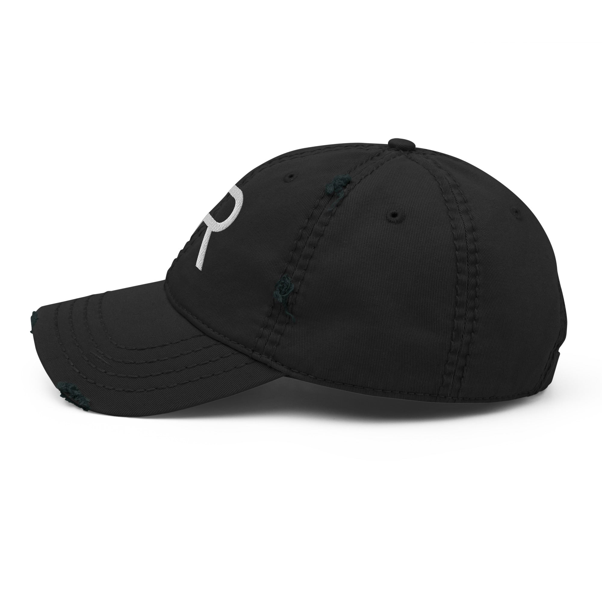 Gorra desgastada Black Rinod