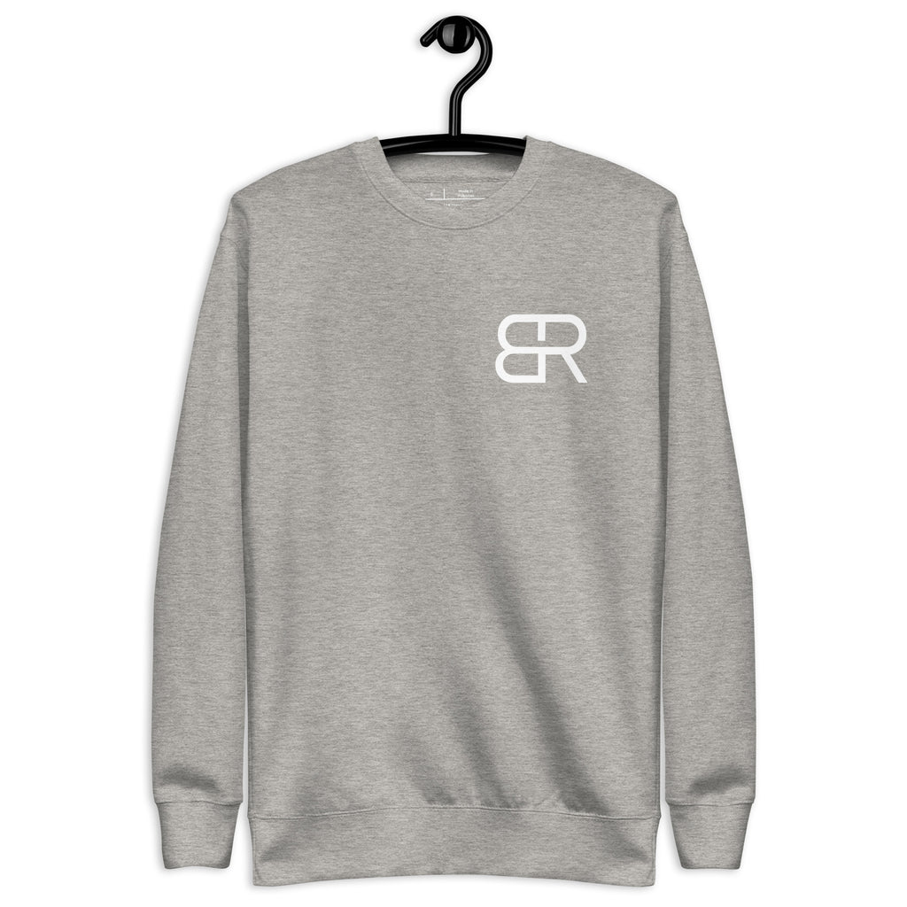 Sudadera gruesa unisex Black Rinod en color gris carbón, vista frontal